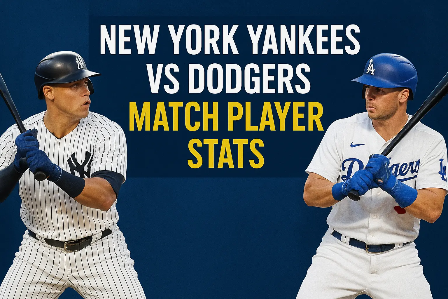 new york yankees vs dodgers match player stats