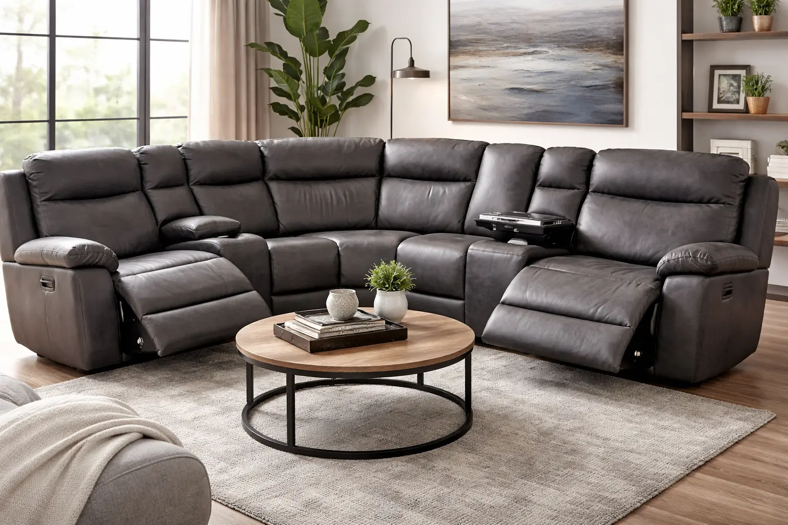 reclining sectional