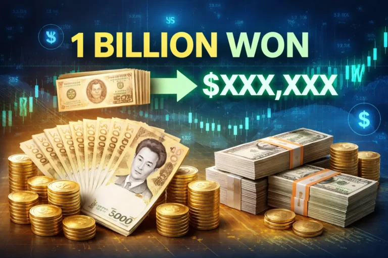 1 billion won to usd